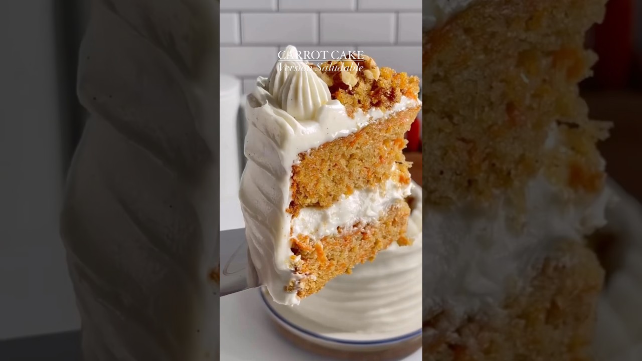 bizcocho de zanahoria y yogur saludable