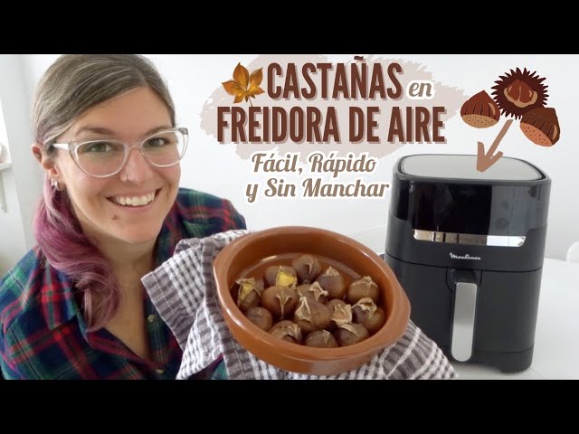 castañas asadas en freidora de aire tiempo