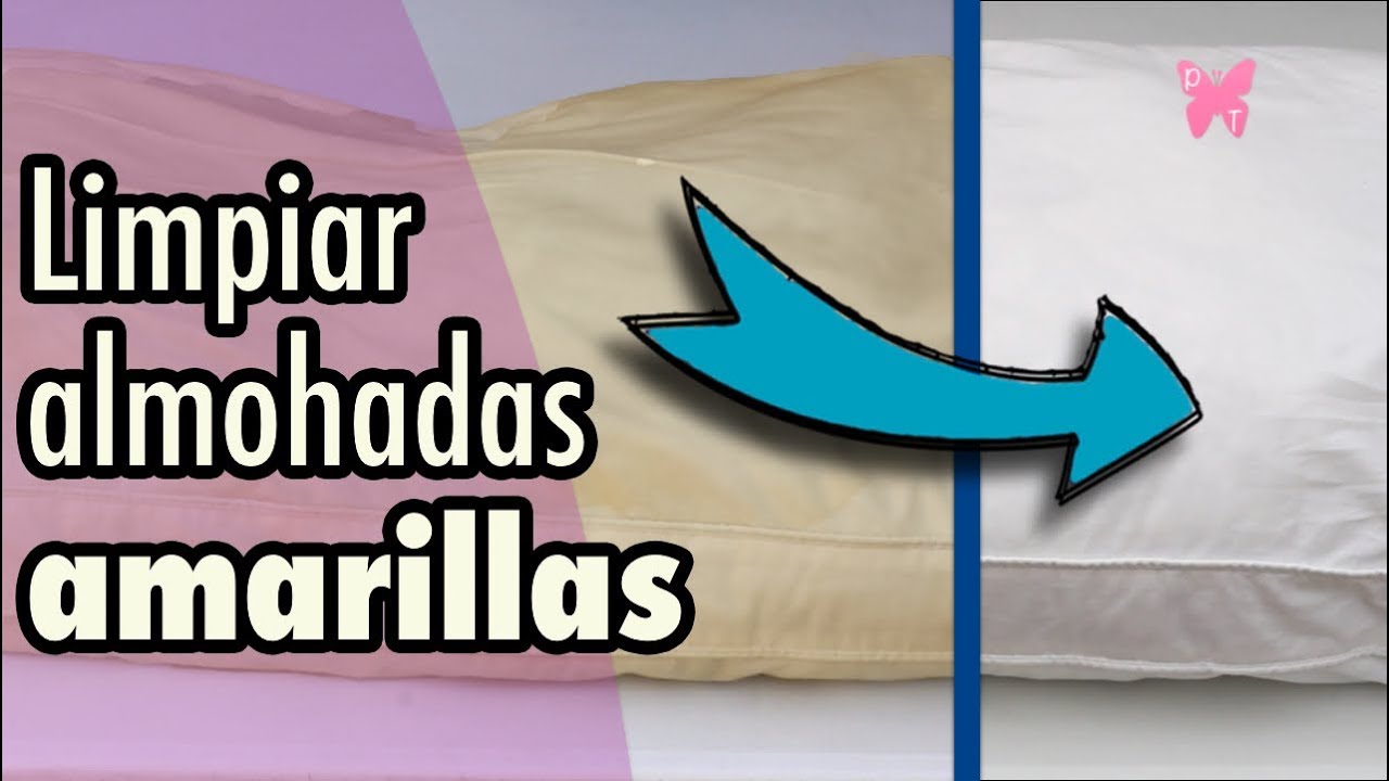 como quitar las manchas amarillas de las almohadas