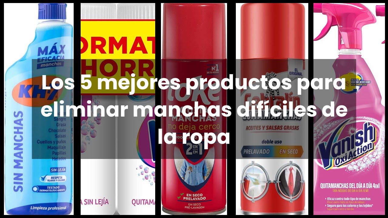 como quitar manchas dificiles de ropa
