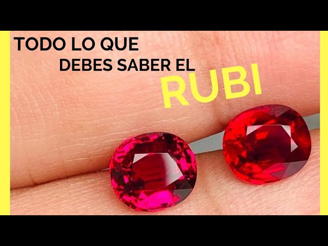 de que color es el rubi
