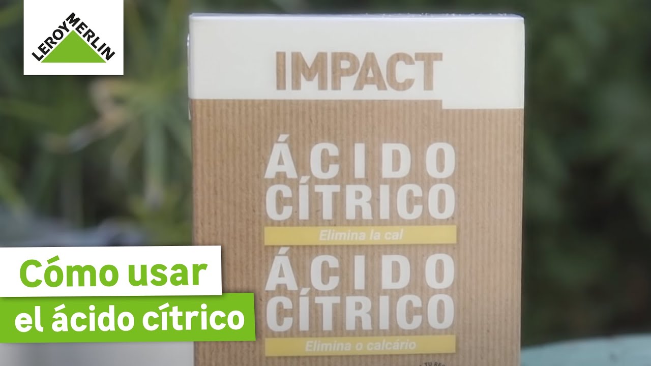 ácido cítrico para que sirve limpieza