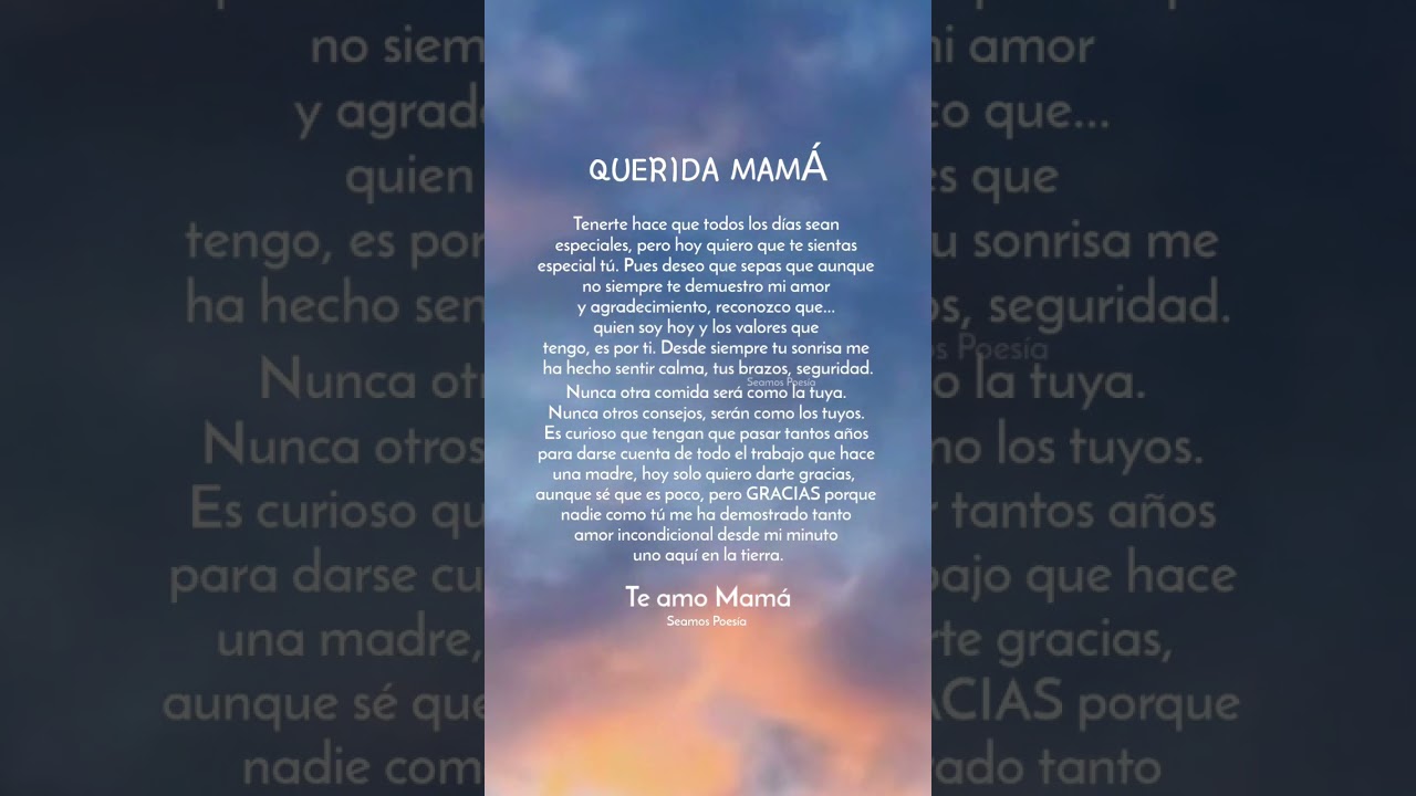 carta para una madre de agradecimiento