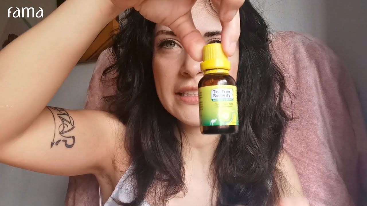 como aplicar árbol de té en el pelo