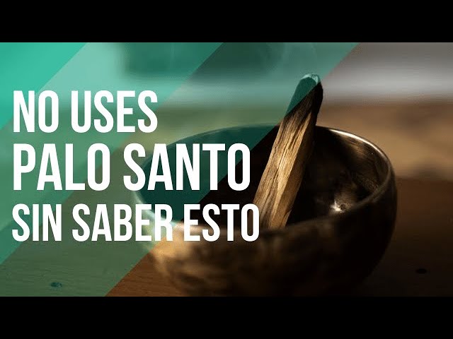 como limpiar la casa con palo santo