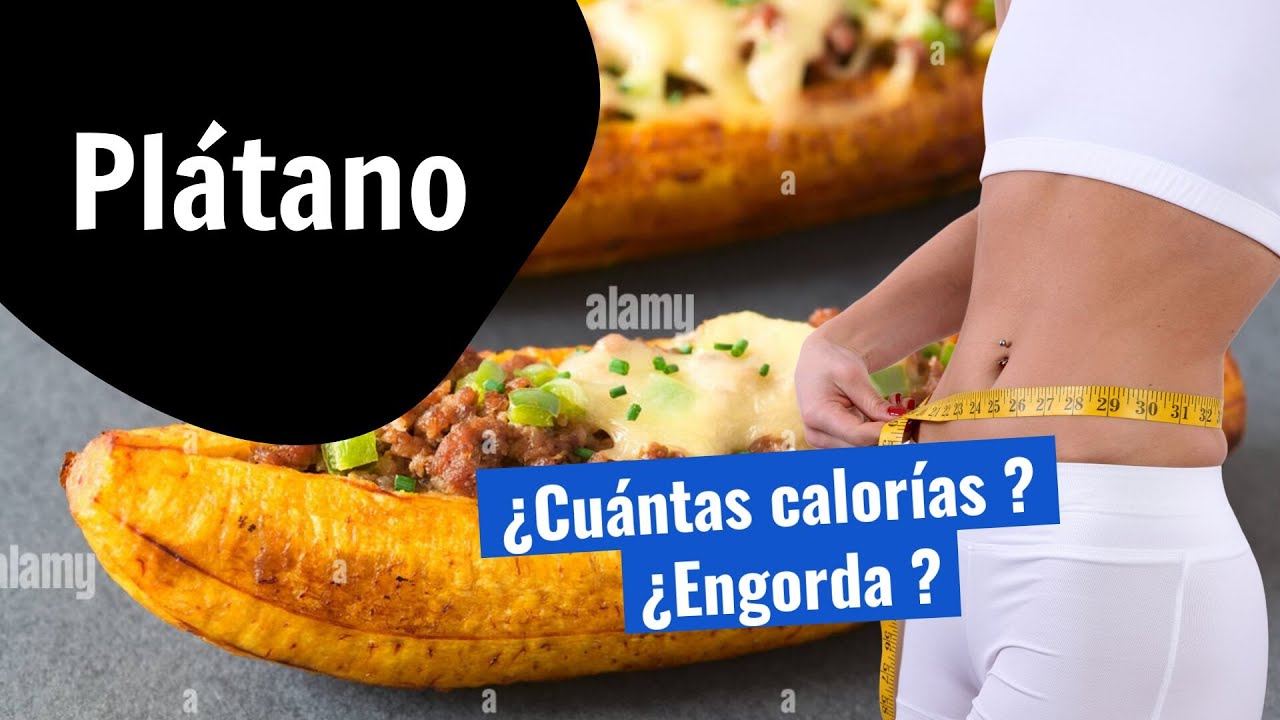 cuantas calorias tiene un platano de canarias