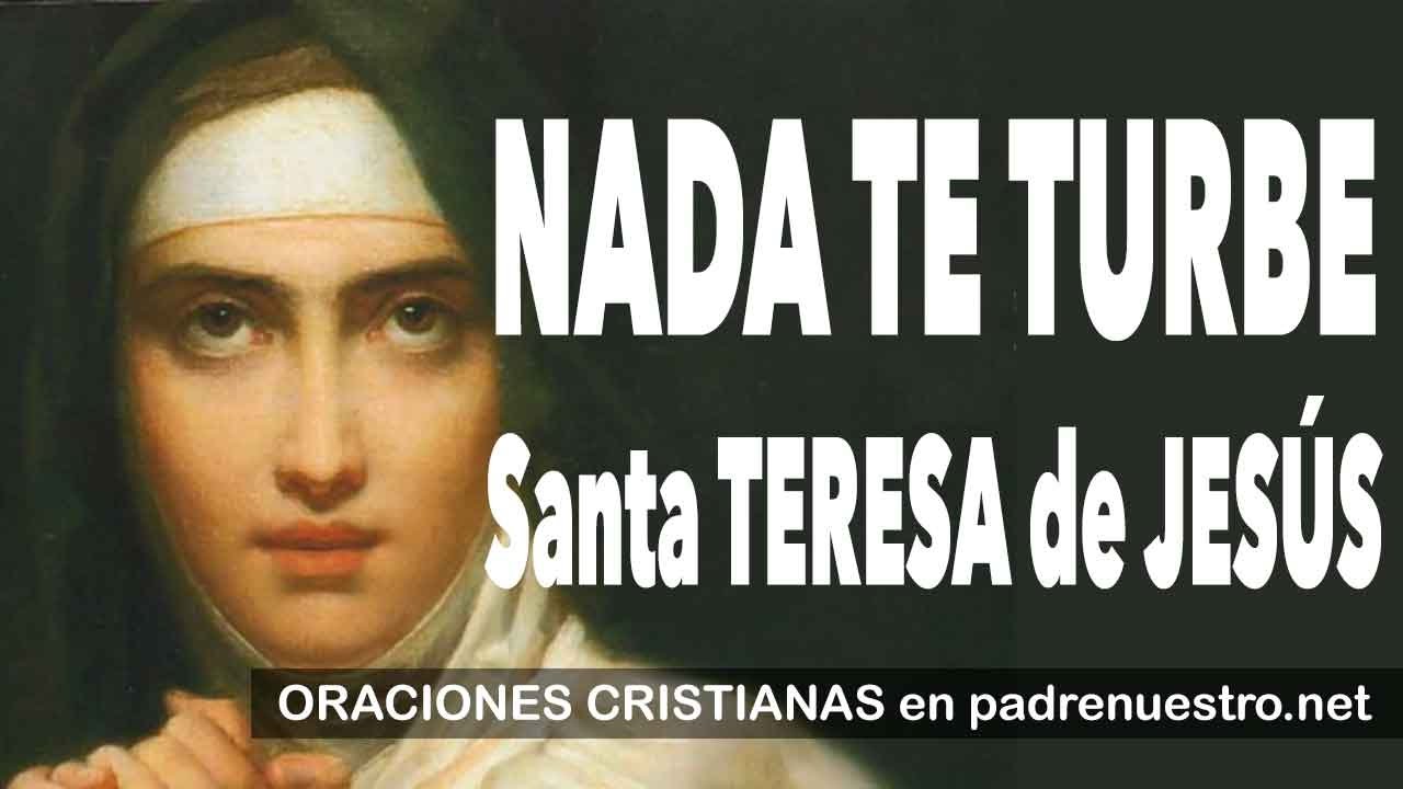 frases de santa teresa de jesus nada te turbe