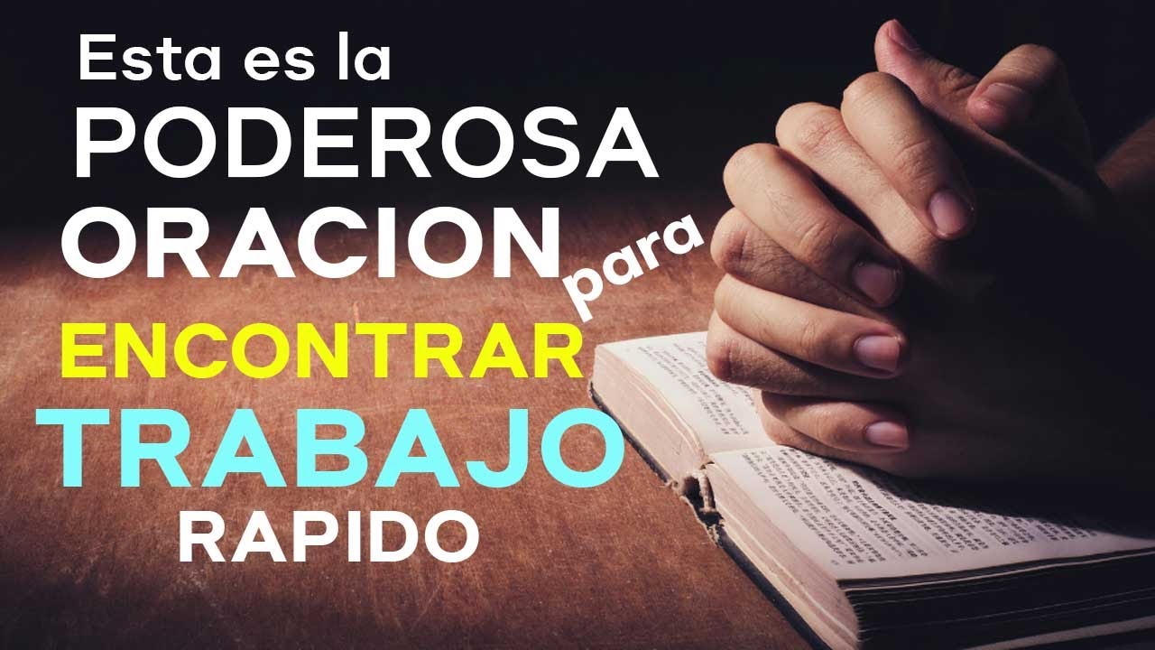 oración para conseguir trabajo urgente y rápido