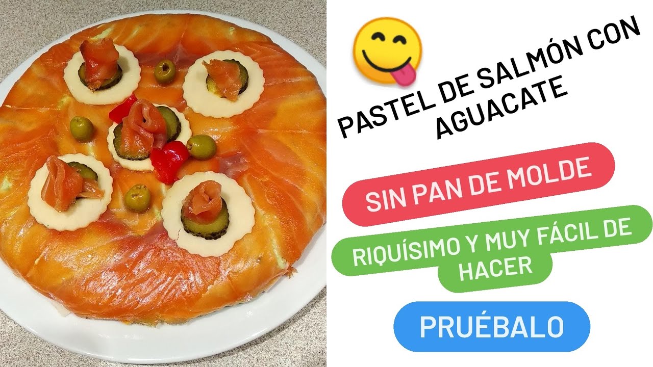 pastel de salmón ahumado sin pan de molde