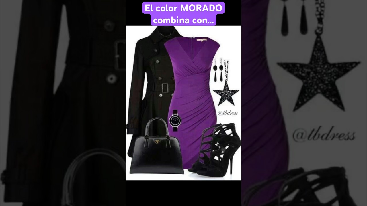 qué color combina con el morado