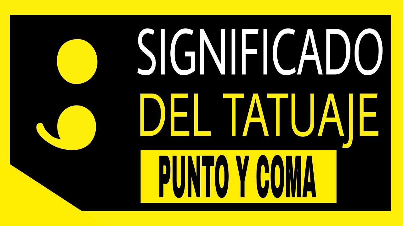 que significa punto y coma tatuaje