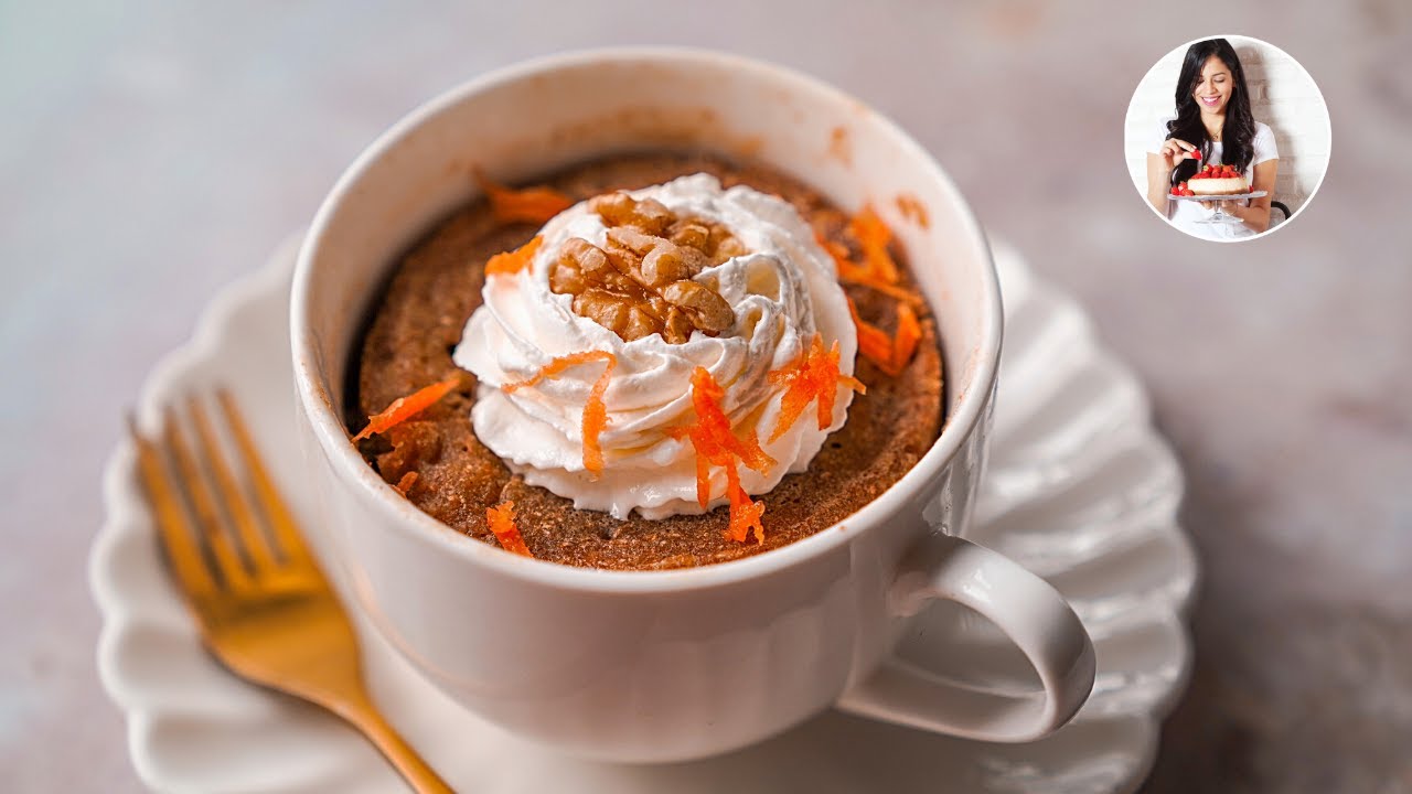 bizcocho de zanahoria y yogur microondas