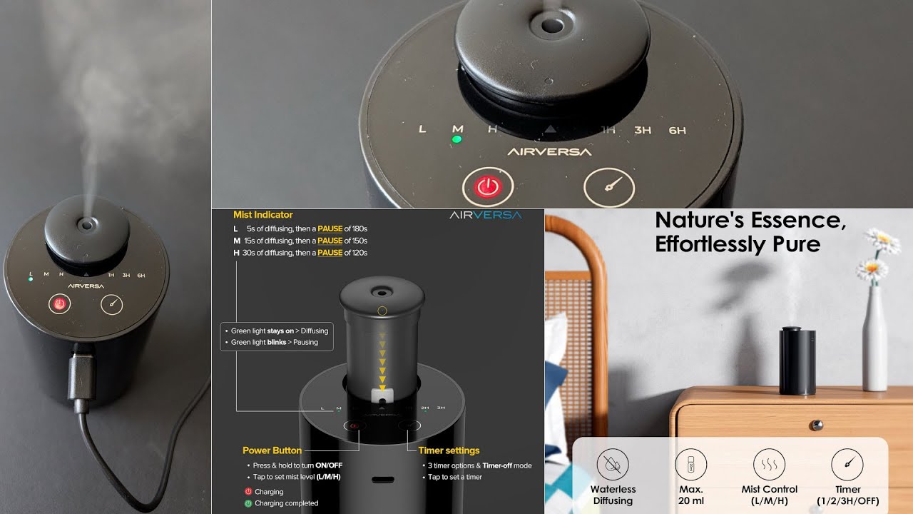 difusor de aceites esenciales sin agua