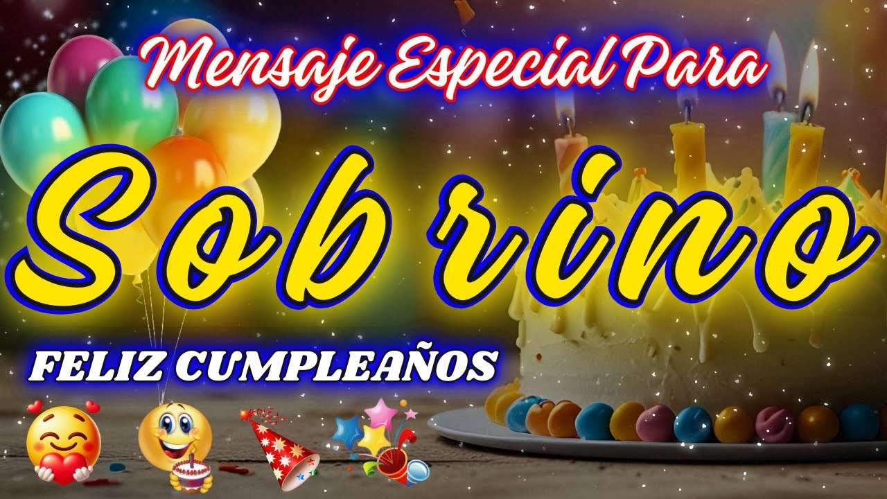 frace de cumpleaños para un sobrino