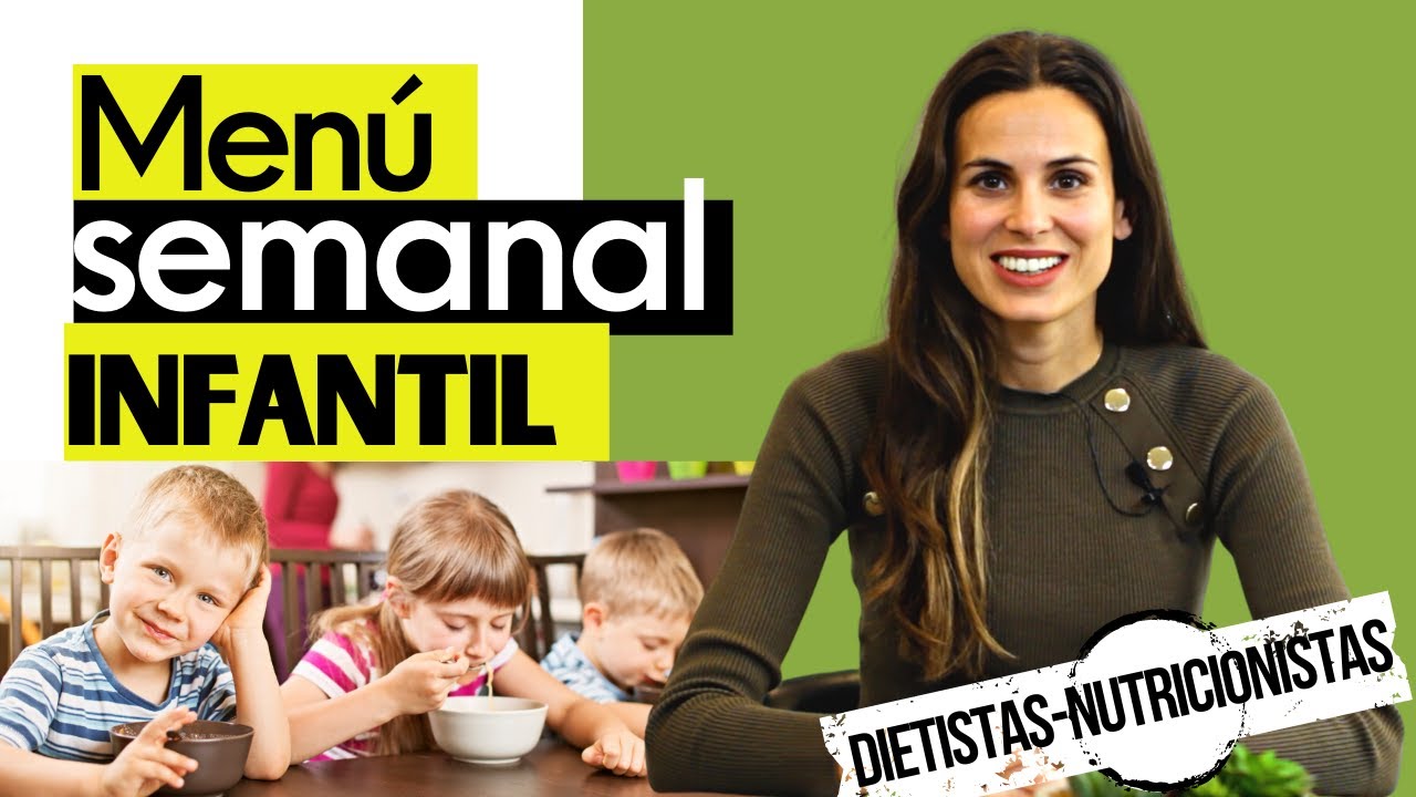 menú para niños de 3 a 4 años