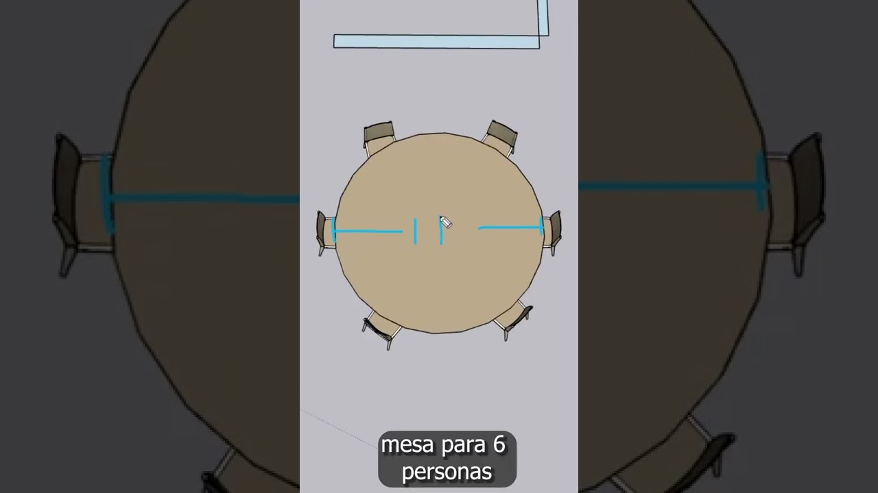 mesa redonda para 8 personas medidas