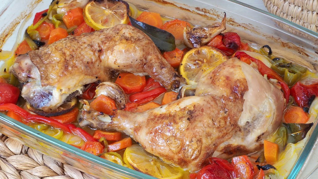pollo al horno con verduras dieta