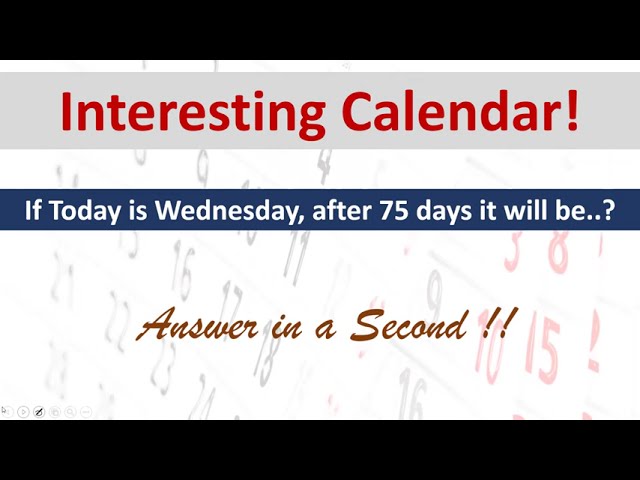 que dia es dentro de 75 dias
