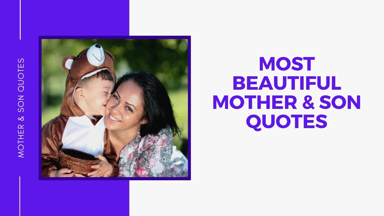 quotes about a mom and son