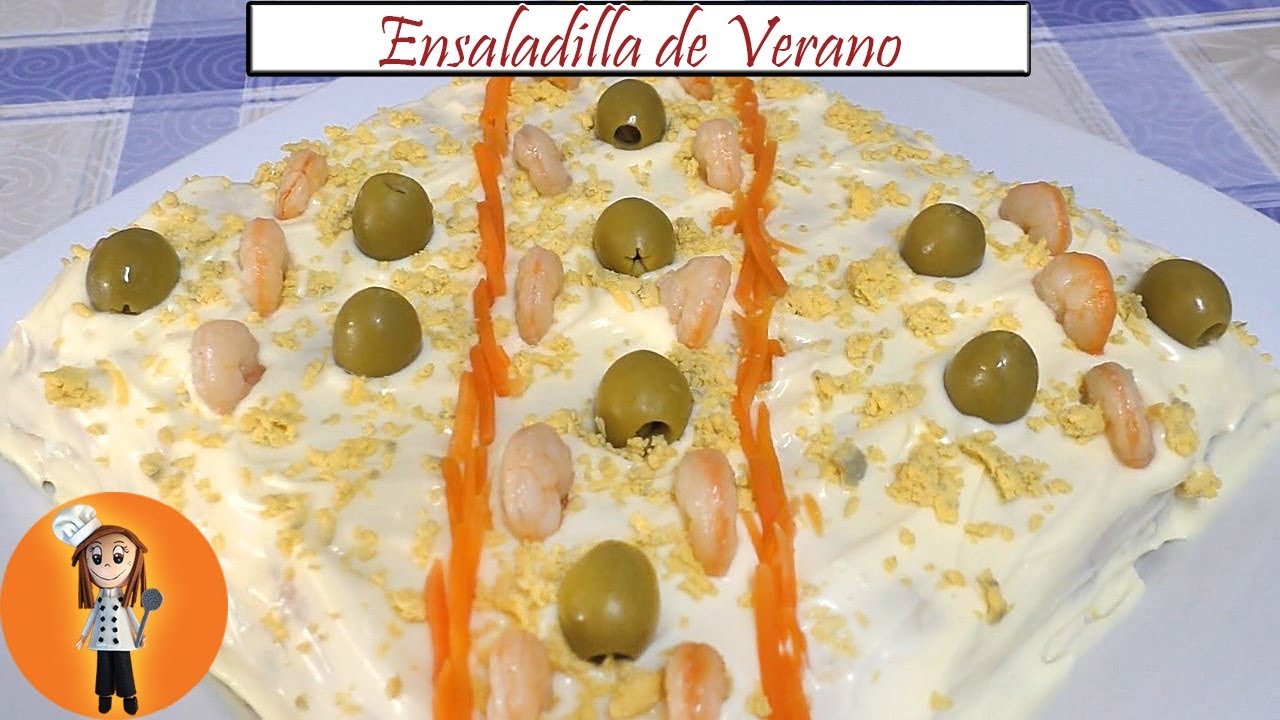 receta de ensaladilla rusa con gambas y atún