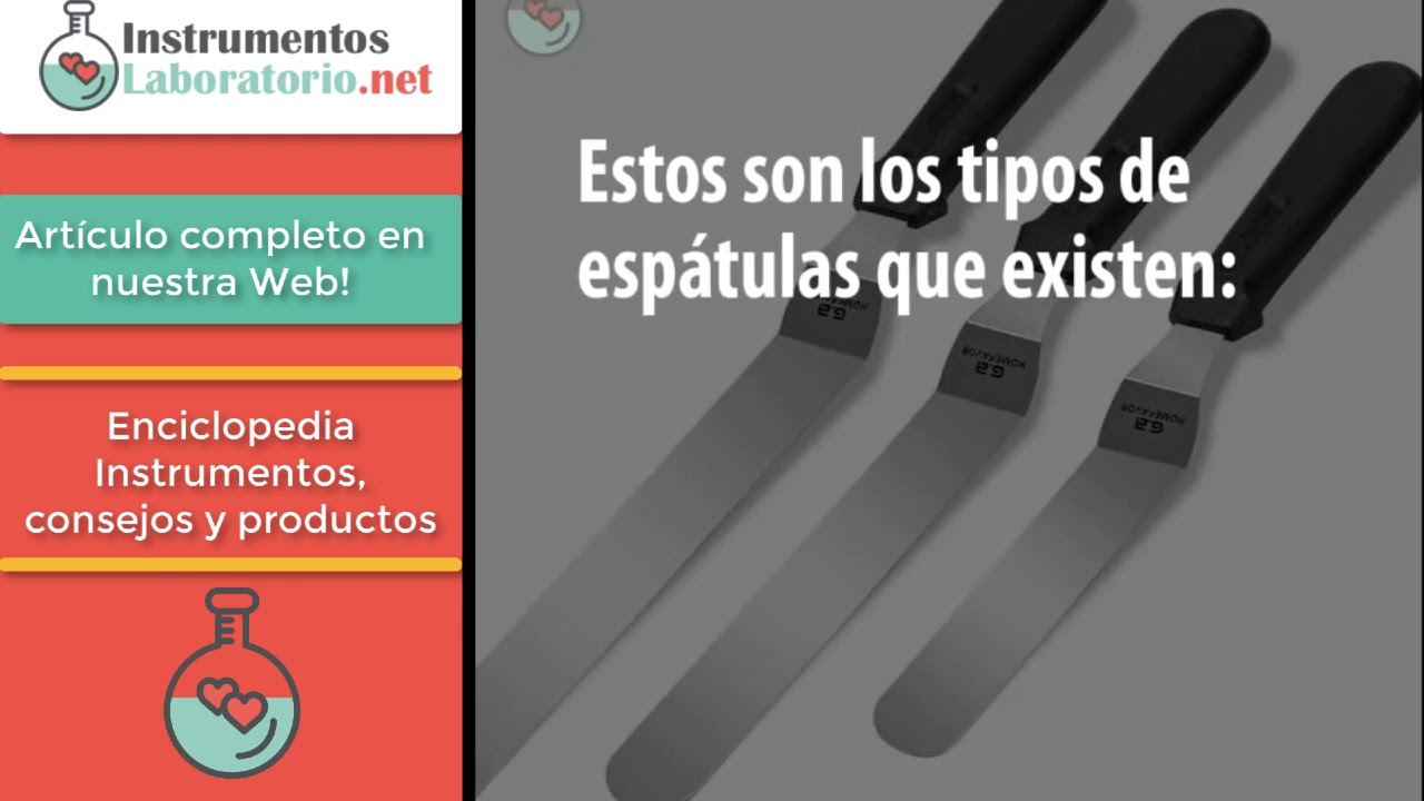 uso de la espatula de laboratorio