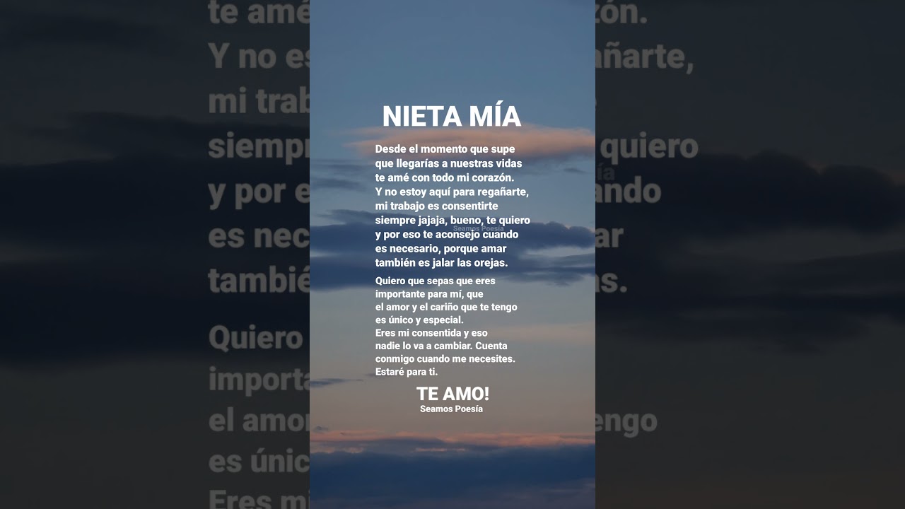 dedicatoria de una abuela a su nieta en su comunión