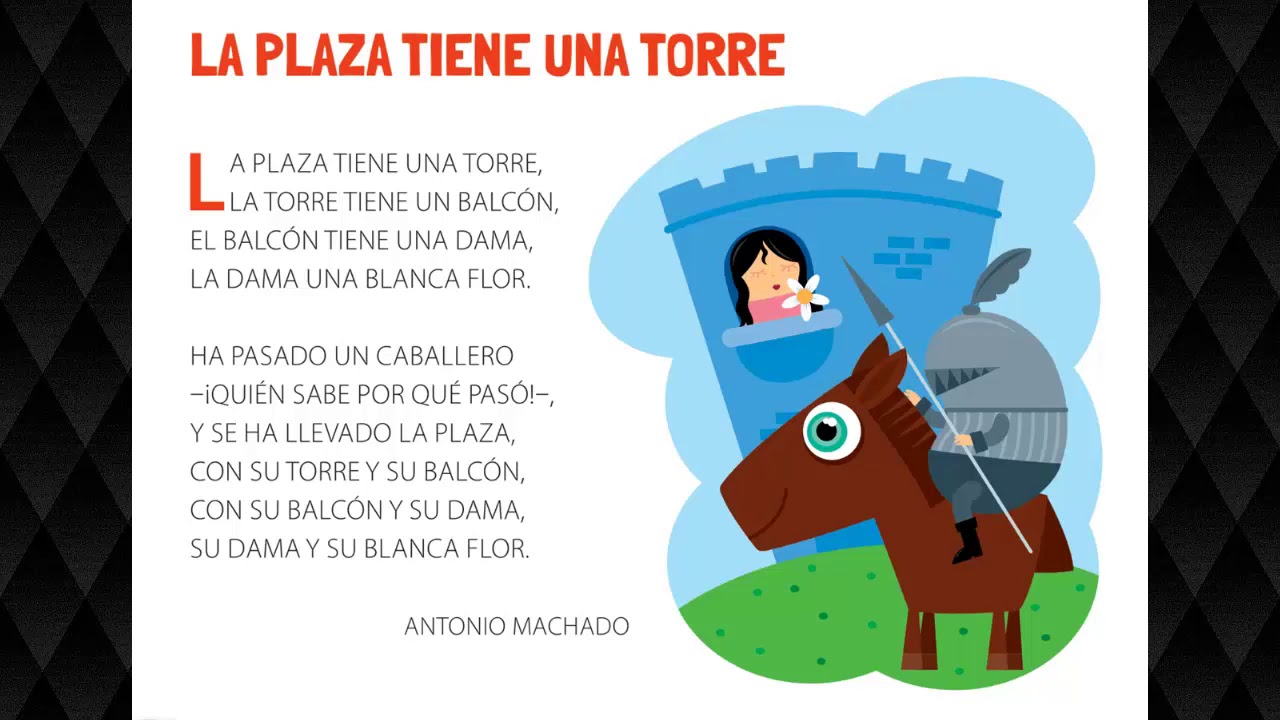 la plaza tiene una torre poema