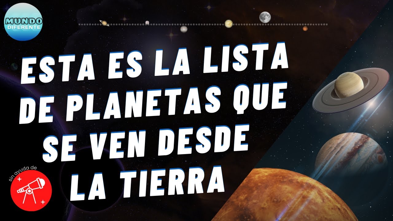 planeta que se ven desde la tierra
