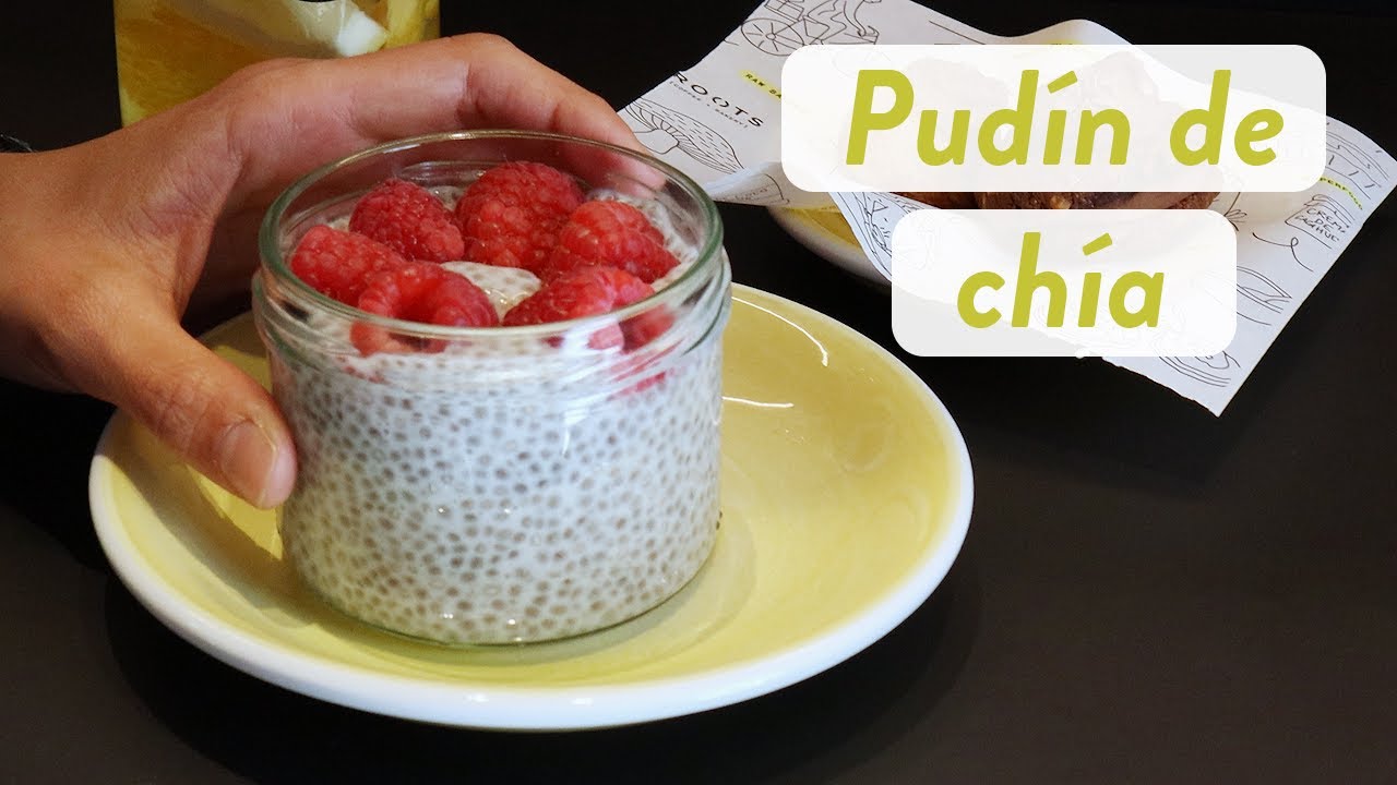 pudin de chia con leche de coco