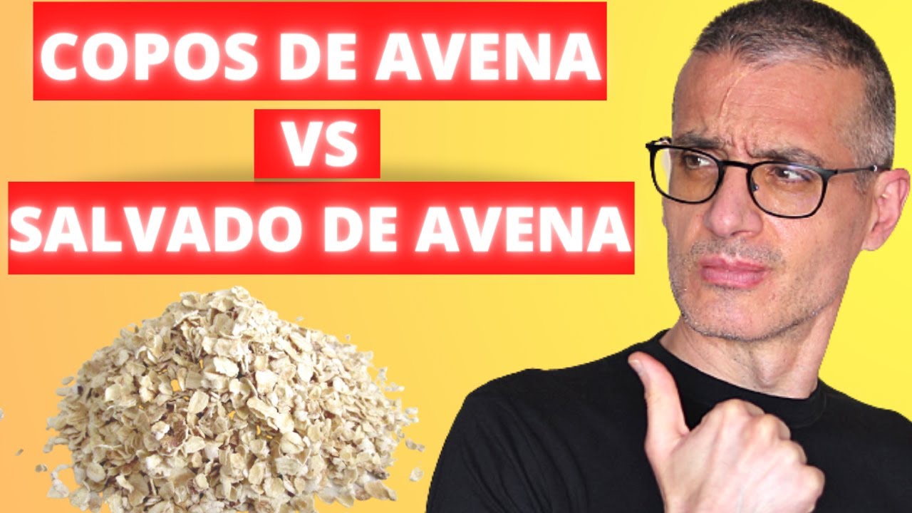 salvado de avena o copos de avena