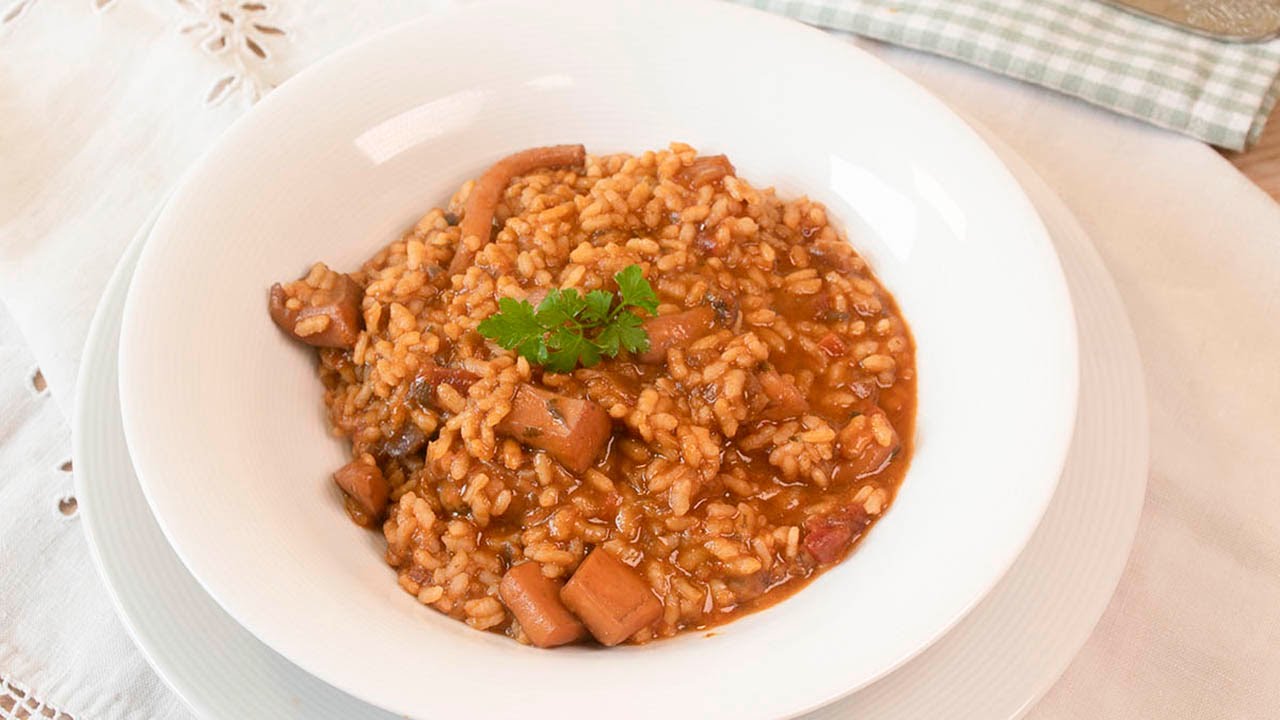 arroz caldoso con sepia y verduras
