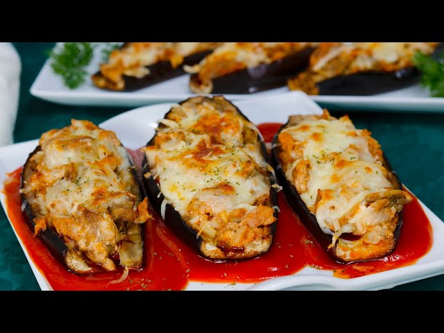 berenjenas al horno rellenas de atun