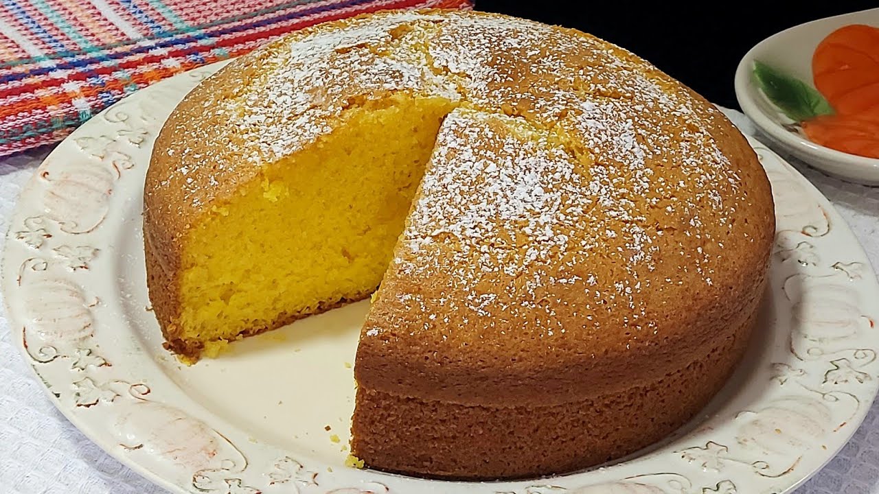 bizcocho de calabaza y chocolate y yogur