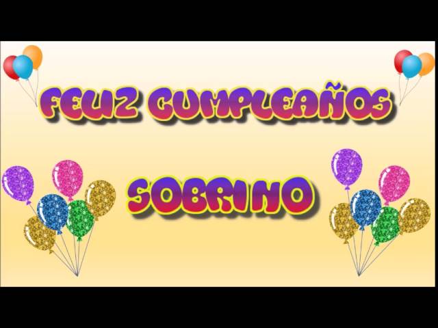 cartas de cumpleaños para mi sobrino