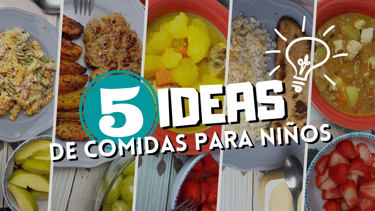 comidas para niños de 3 años
