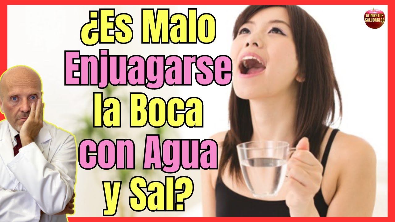 como preparar enjuagues de agua con sal