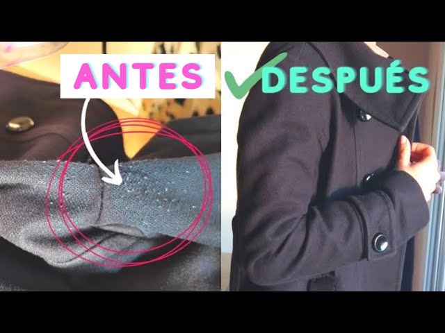 como quitar las bolas de un abrigo de paño