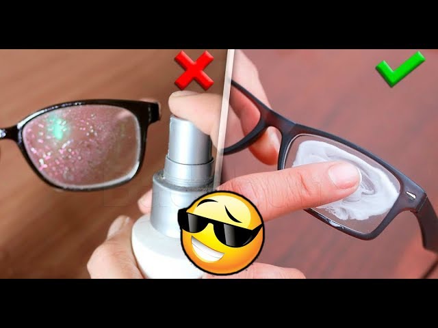 como quitar rayones de las gafas