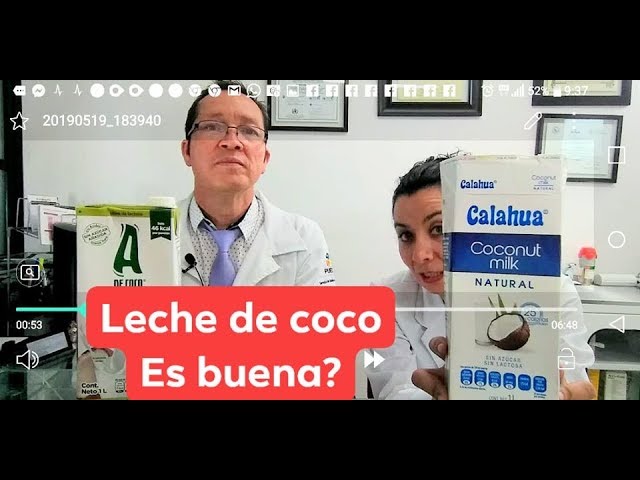 leche de coco en lata es saludable