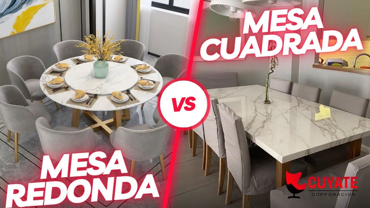 medida mesa redonda para 6 personas