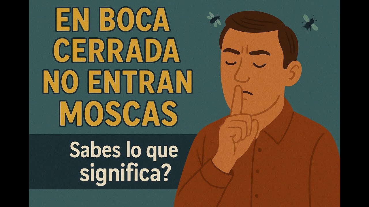 que significa en boca cerrada no entran moscas