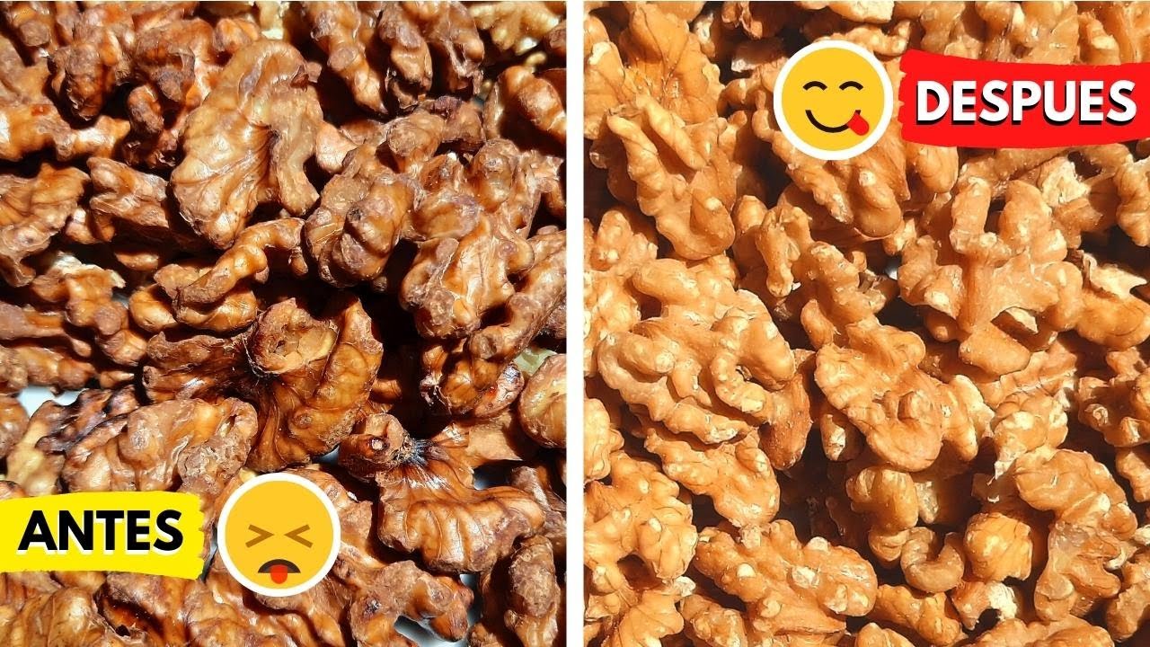 se deben lavar las nueces con cáscara